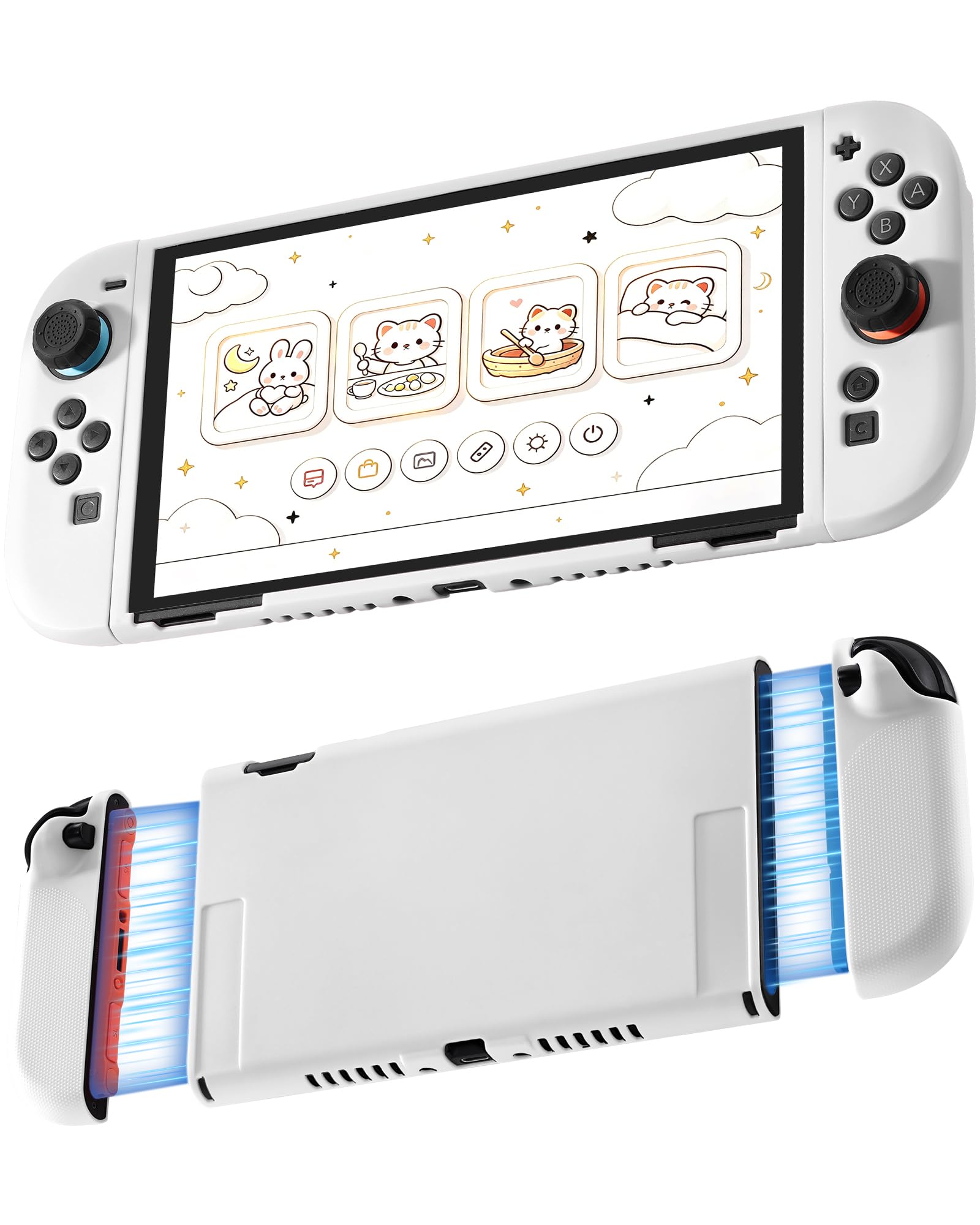 Nintendo Switch fdsbhhjy Amazon.com: JEMDO Textured Grip Protective Case Compatible with